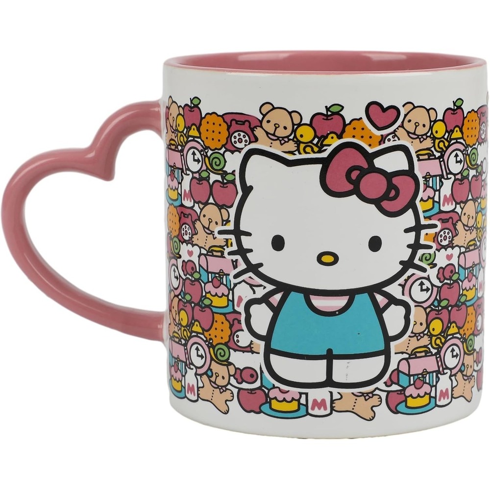 Hello Kitty‎ 16oz Heart Handle Ceramic Mug